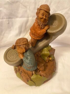 Clarks Multicolor Gnome Sculpture with Vintage Phone Motif